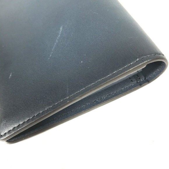 Auth LOUIS VUITTON M41899 Cuir-ombre Portefeuille Brazza Bifold Long Wallet Navy - Picture 8 of 11